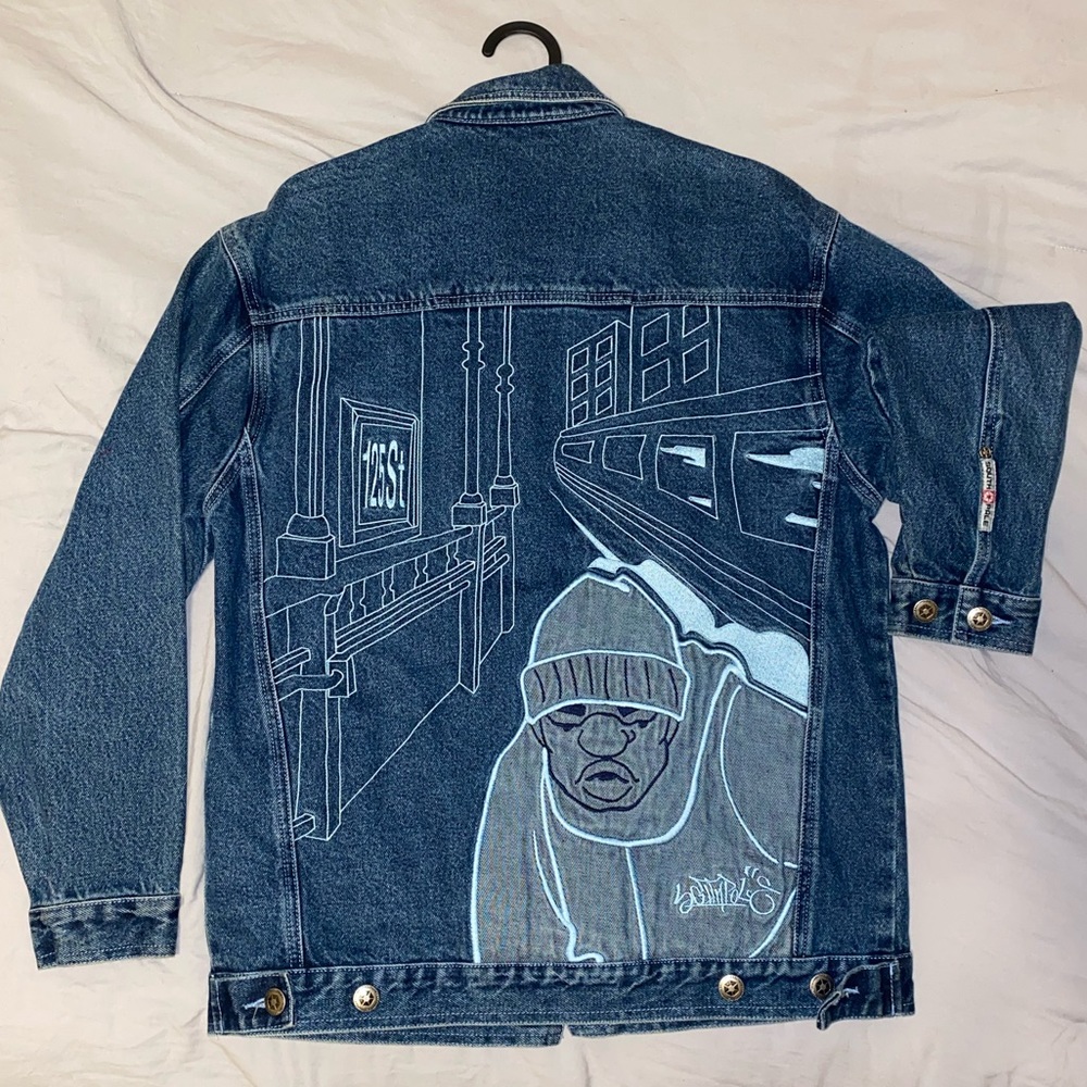 South Pole embroidered jean jacket